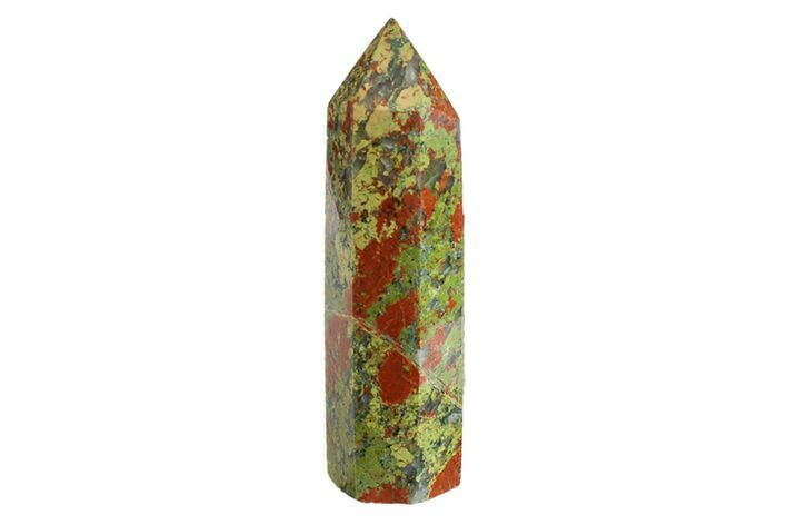 Tall, Polished Unakite Obelisk - South Africa #151868